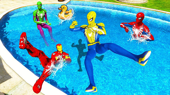 GTA 5 Pink Spiderman Epic Pool Jumps & Ragdolls Fails(Funny Moments)