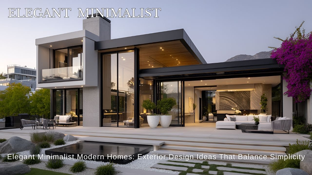 Elegant Minimalist Modern Homes: Exterior Design Ideas That Balance ...