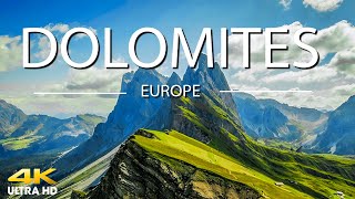 Flying Over Dolomites 4k Uhd  Relaxing  With Stunning Beautiful Nature 4k  Ultra Hd