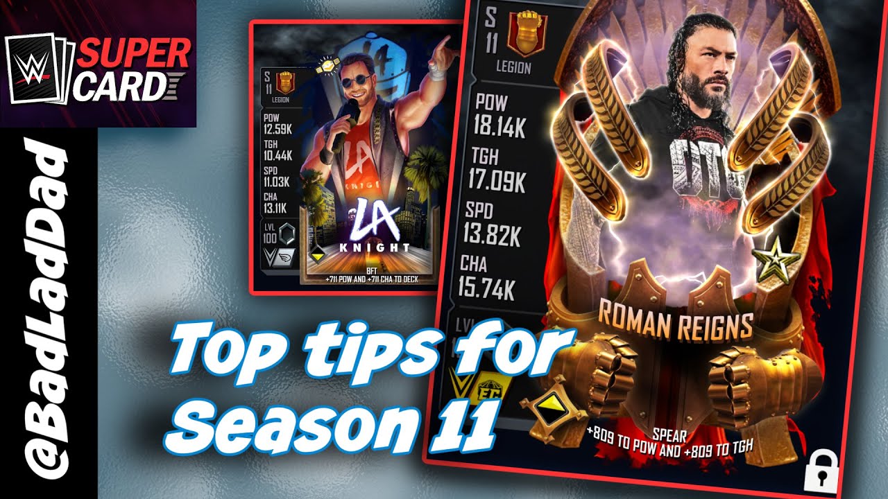 Top Tips for Season 11 : WWE SuperCard S11 E02