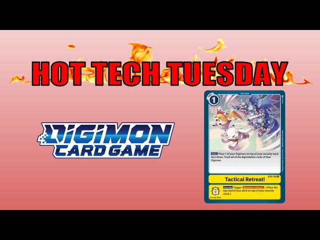 HOT TECH TUESDAY - TACTICAL RETREAT COMBOS EXPLAINED!! Digimon TCG HOT TECH TUESDAY - TACTICAL RETREAT COMBOS EXPLAINED!! Digimon TCG