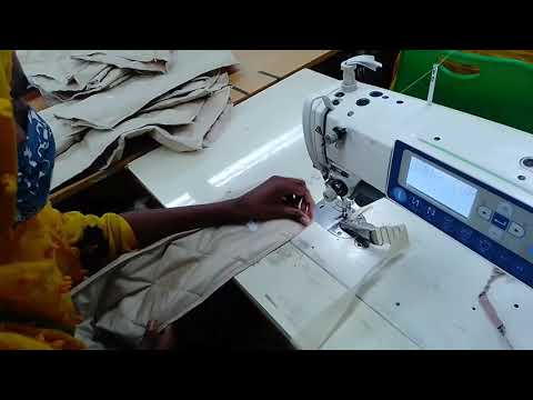 Binding at sleeve side pannel join psn & sleeve side seam psn padding jacket excellent method