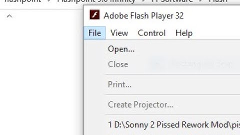 fastest way to run swf files with Flashpoint