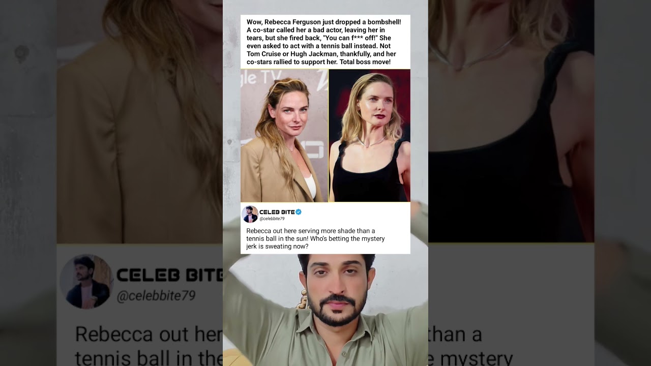 Эпичное падение тени от Ребекки Фергюсон, её партнёрши по сериалу! 😱 Кто следующий?