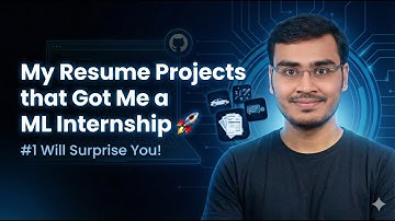 These AI/ML Projects Got Me My FIRST ML Internship