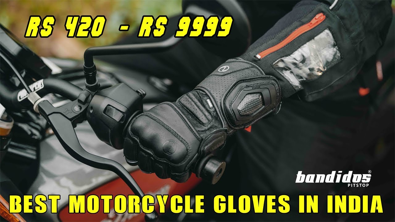 Best Motorcycle Riding Gloves in India 2020 Bandidos PITSTOP YouTube