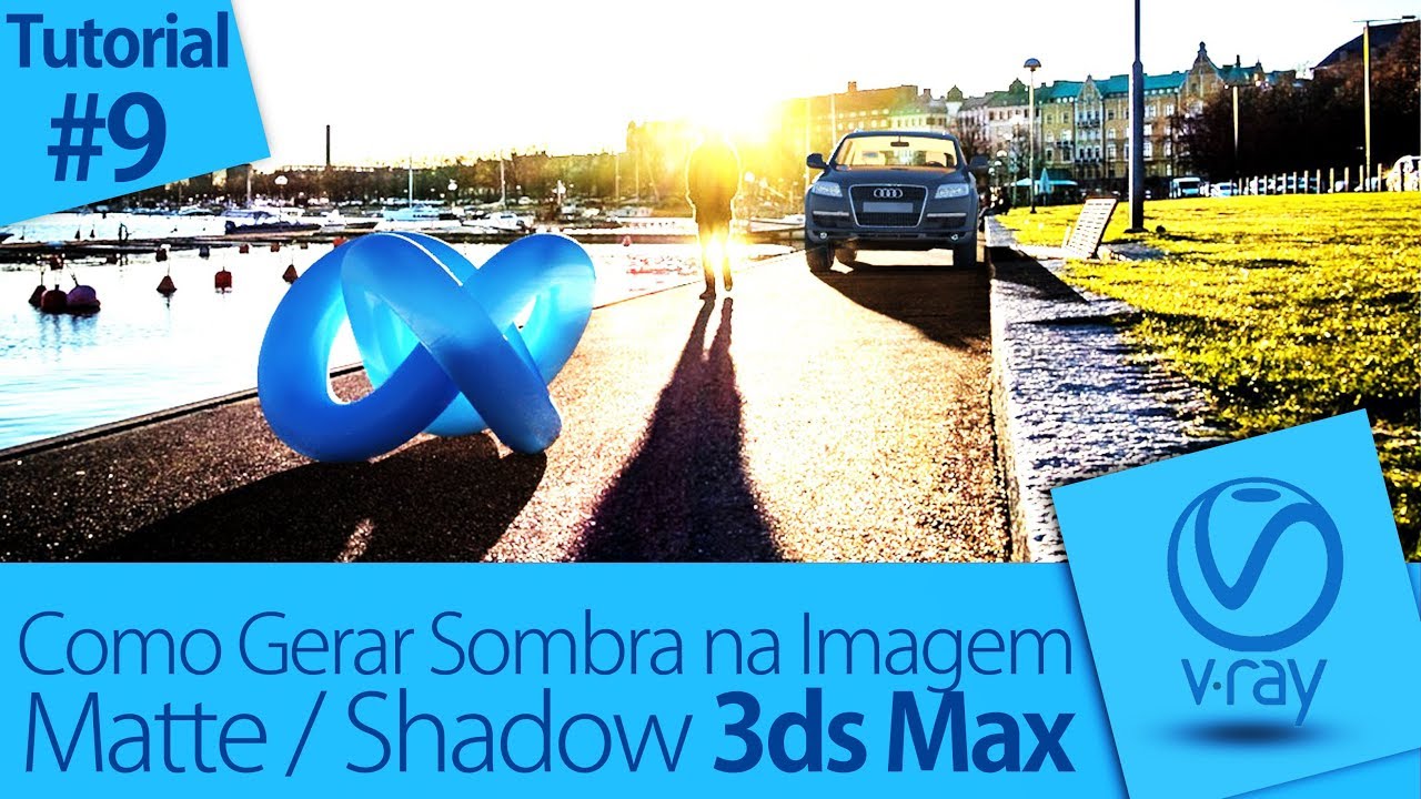 Como Gerar Sombra no Background com Matte Shadow no 3ds Max | Tutorial ...