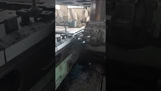 Shearing blades production, first step: resizing material on the open ended planer machine 🛠️