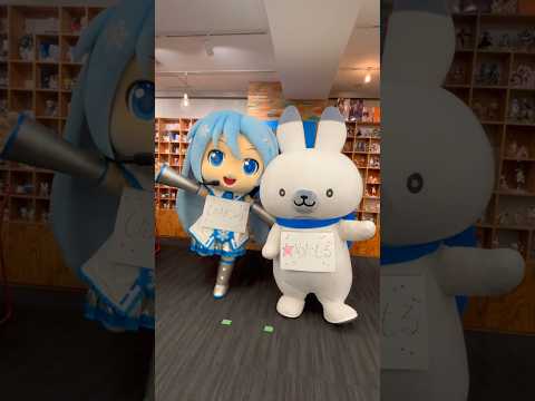 ❄3月30日の#雪ミクのじかん ご視聴ありがとうございました！❄生配信後の雪ミク＆ラビット・ユキネ 写真撮影の様子をお届け🩵