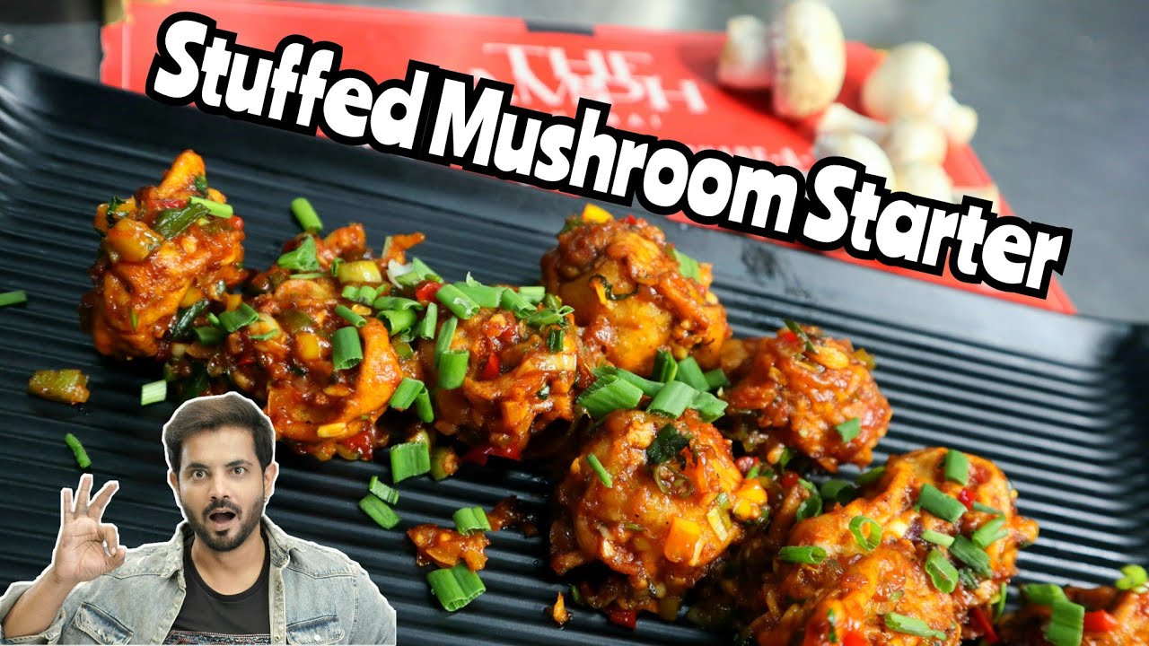Stuffed Mushroom Starter recipe from Mumbai Pubs Kitchen Mushroom