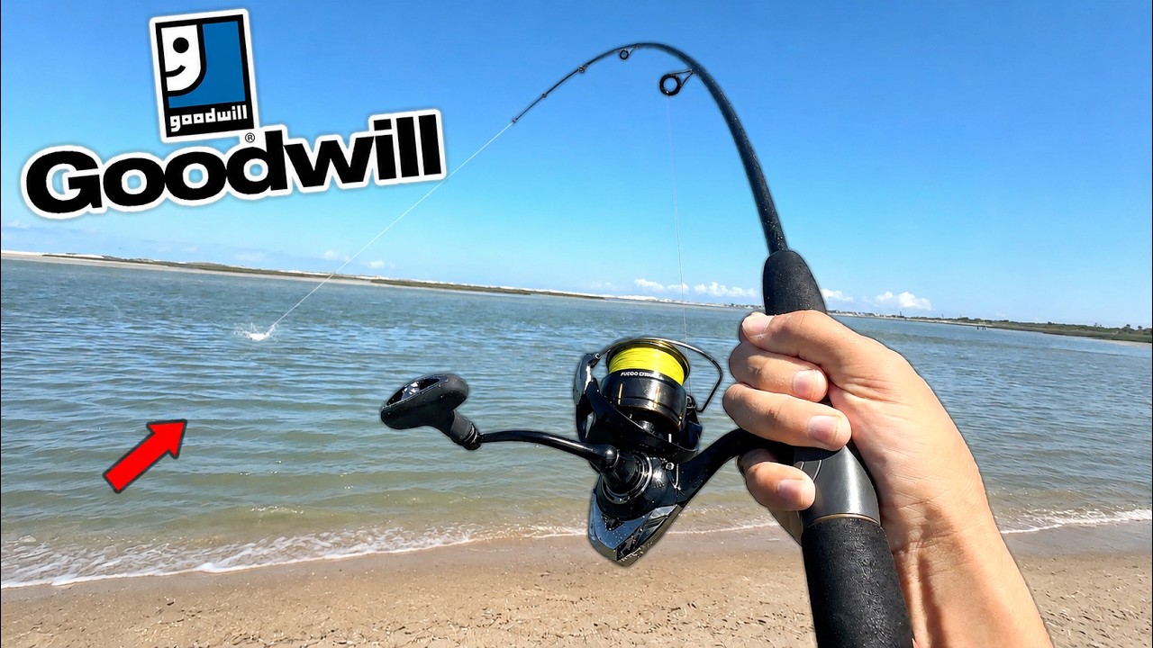 Thrift Store Gear ONLY Fishing Challenge (Saltwater)