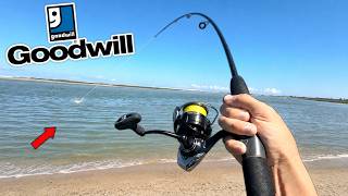 Thrift Store Gear ONLY Fishing Challenge (Saltwater)