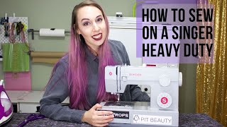 how to sew on a singer heavy duty