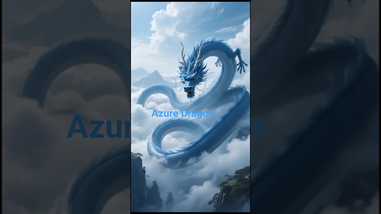Azure Dragon from chinese mythology: gourdian of the east