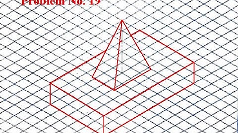 Isometric projections Problem no 19 isometric sheet computer aided engineering drawing #BCEDK103/203