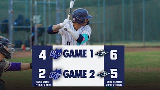 SCSU Baseball Doubleheader Highlights Vs. SNHU