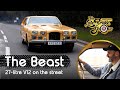 Driving the beast 27litre v12 spitfire engined car on the street