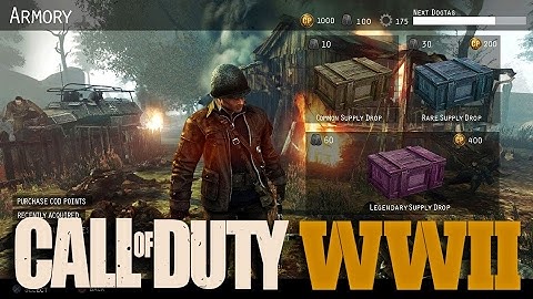 Call of duty WWII No create a class/ supply drop opinion