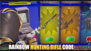 WILD SNIPER ONE SHOT MAP FORTNITE CREATIVE - FIND RAINBOW HUNTING RIFLE CODE LOCATIONS