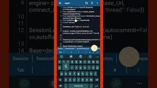 CRUD Sqlalchemy FastApi python FastApi On Android #pydroid3 #coding #mobile