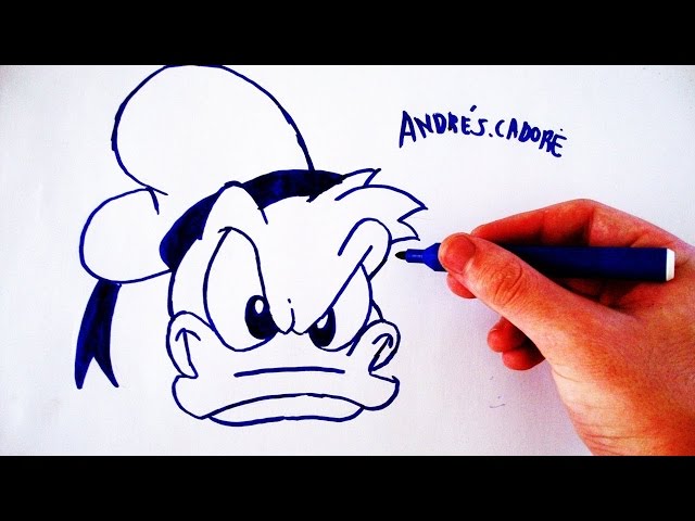 Desenhando o Pato Donald #draw #dibujo #rabisco #desenhos #desenhofaci