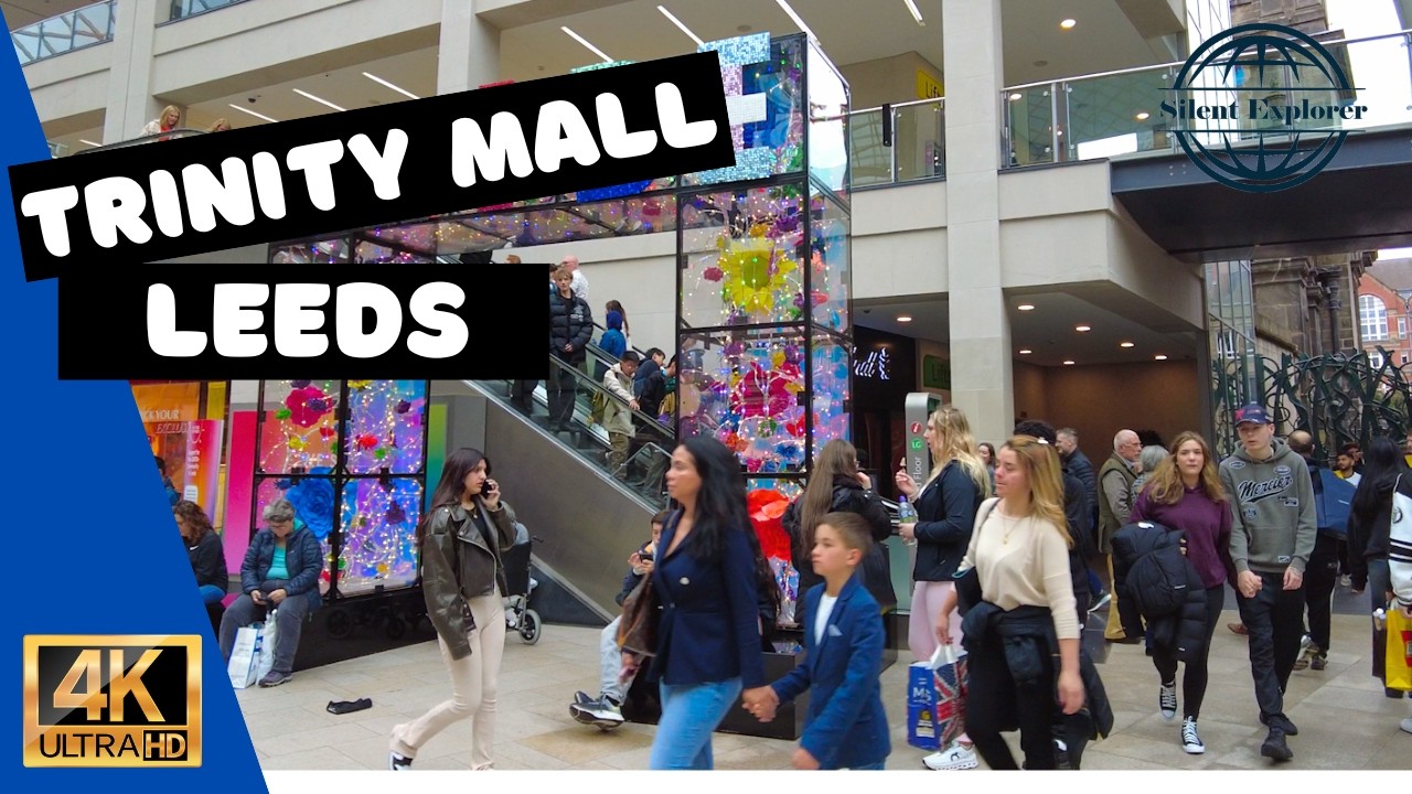 Trinity Leeds: A Busy Saturday Afternoon Walking Tour - 4K -