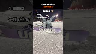 Insane Snowboard Fail Moments Ranked 🏂