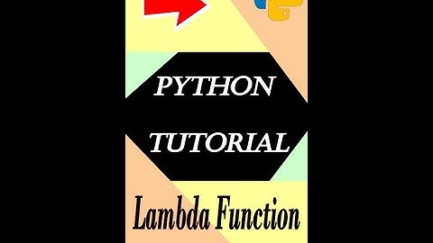 Python Lambda Function || #42 Python Tutorial for Beginners | Anonymous Functions | Lambda