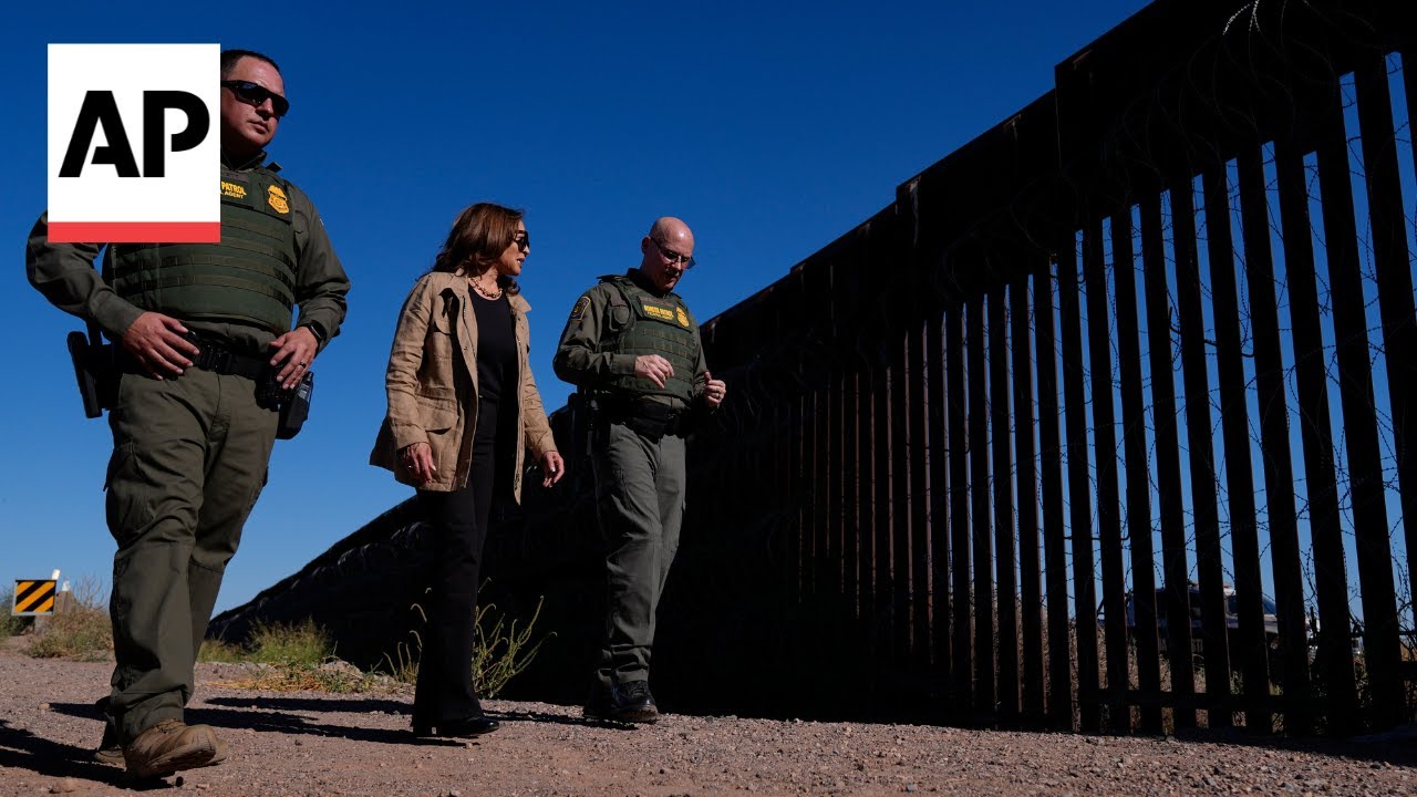 Kamala Harris focuses on border security at Arizona rally - YouTube