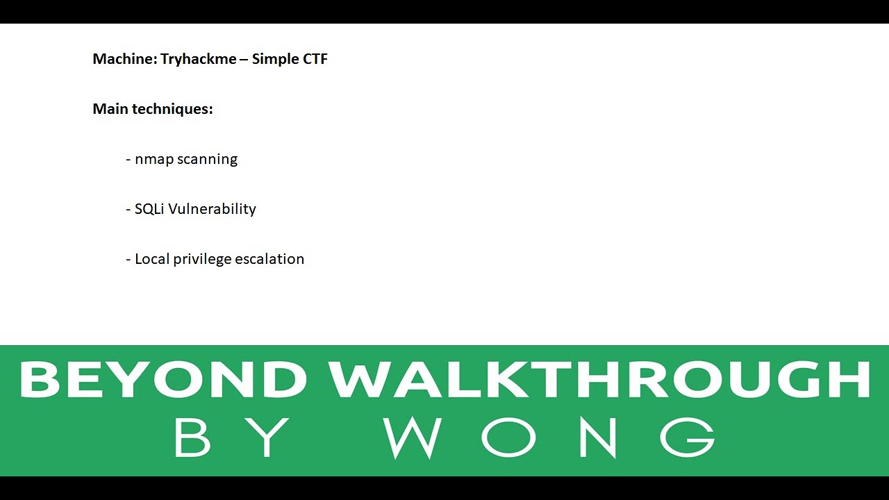 Cyber Security | Ethical Hacking | Pentesting Lab | Tryhackme |  Simple CTF