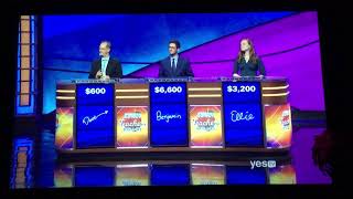 Double Jeopardy  The Teachers Tournament quarterfinal Match Day 2 Teacher Bets It All 51019