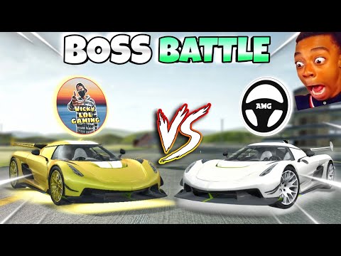 @vickylolgaming VS @AutomotiveGamers🤯||Boss battle💀||Extreme car driving simulator||