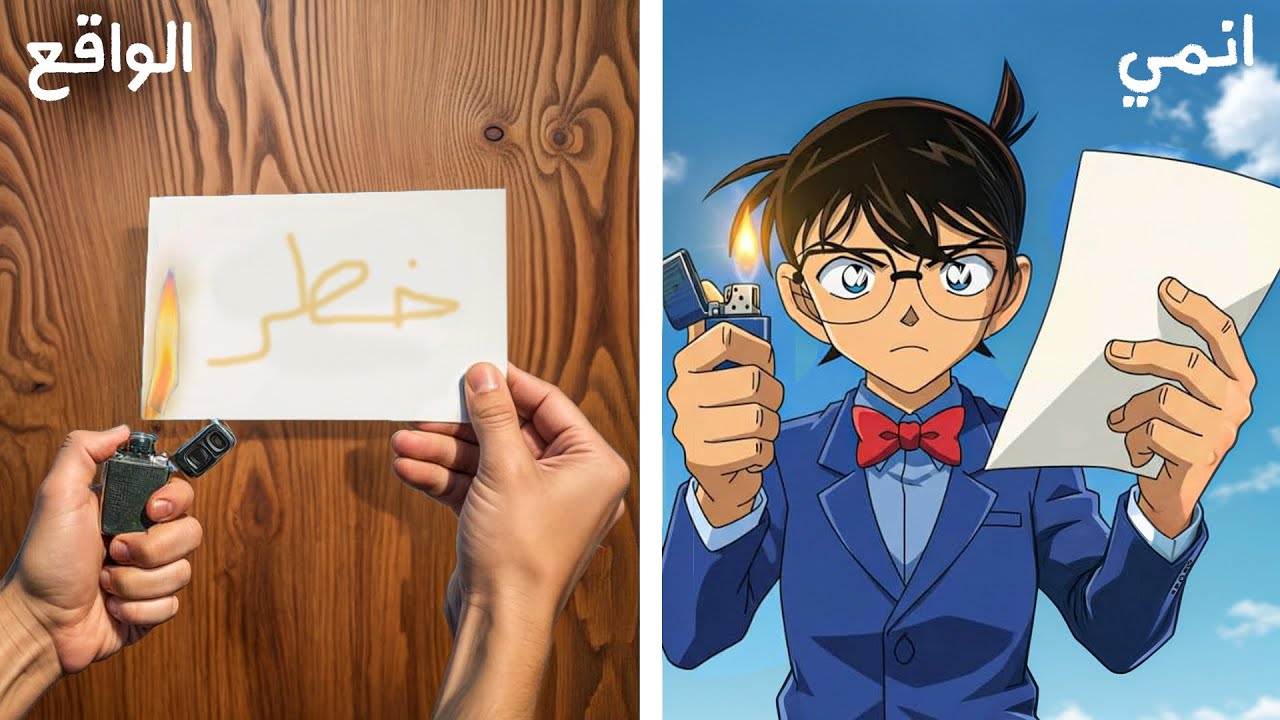 هل تجارب انمي المحقق كونان حقيقة ام كذب 🤔