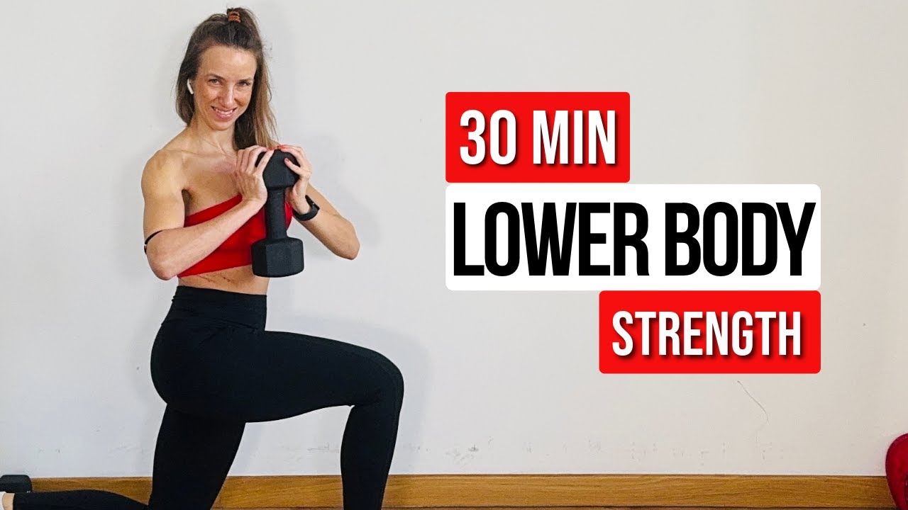30 Min Lower Body Burn | Strength + Explosive Moves - YouTube