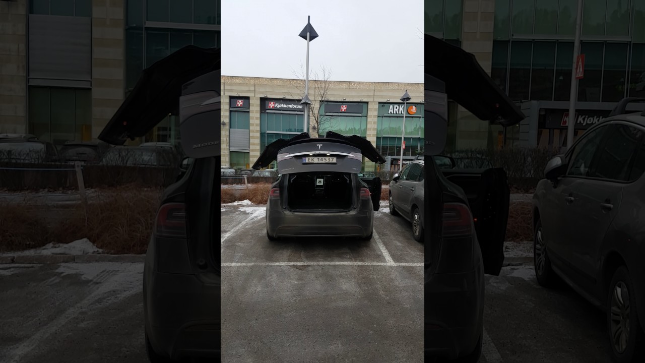 Tesla Model X FOB door close YouTube