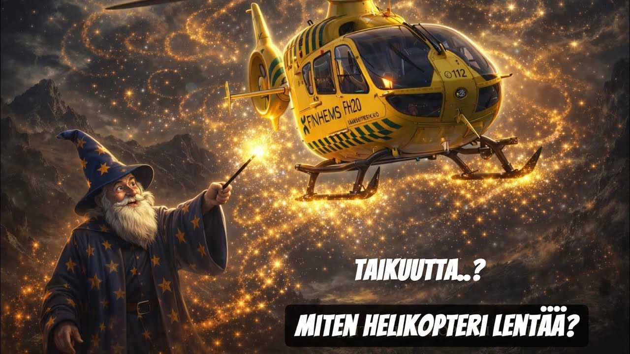 Miten helikopteri lentää… taikuuttako? Kopterin lentämisen lyhyt oppimäärä. 