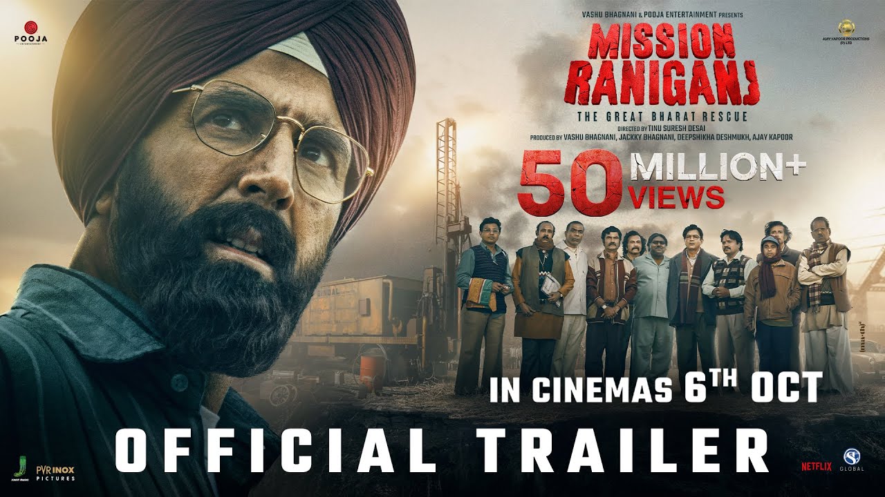 Mission Raniganj The Great Bharat Rescue  Official Trailer  Akshay Kumar  In Cinemas 6th October