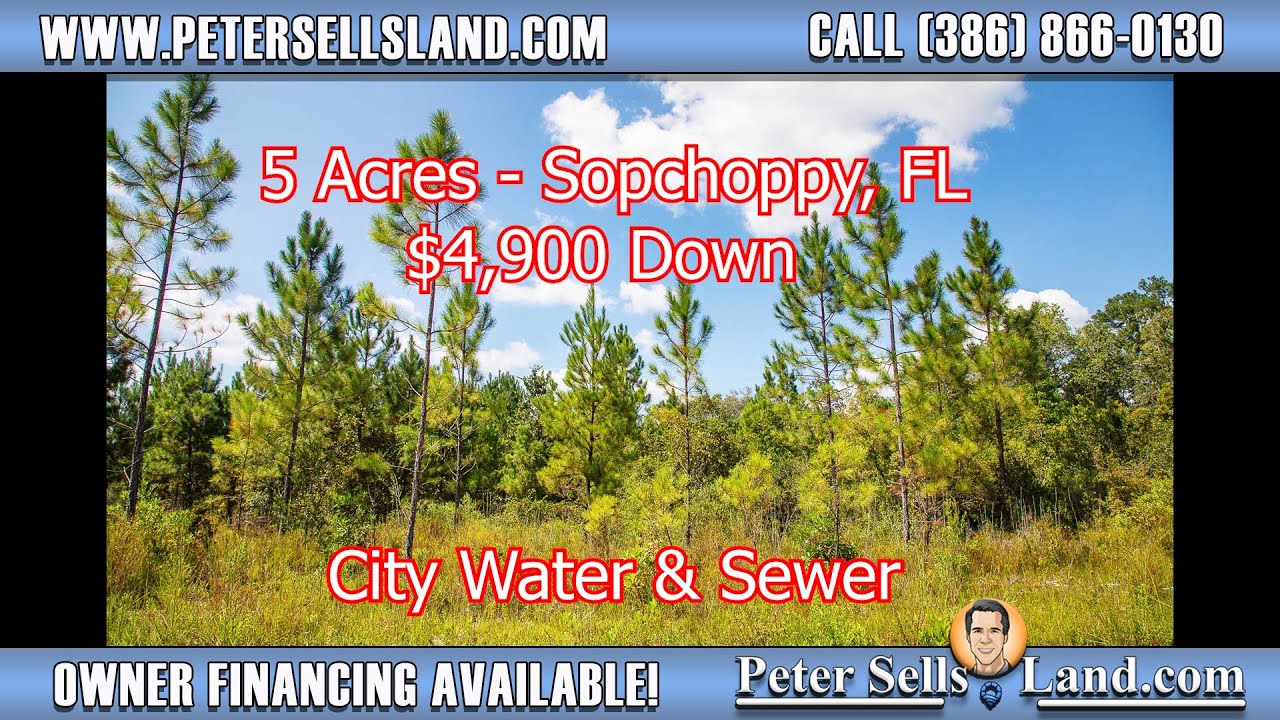 (SOLD)5 Acres VACANT LAND For Sale Sopchoppy, FL