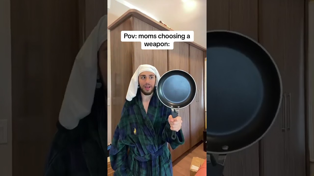 Pov: your mom choosing a weapon 😭