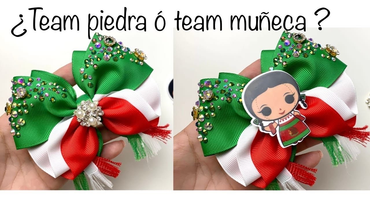 Moños Patrio 🎀listón 5 cm / 2”  laços