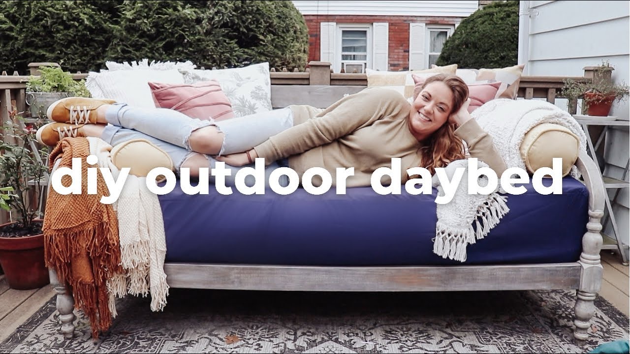 How To Repurpose An Old Mattress DIY Outdoor Daybed YouTube