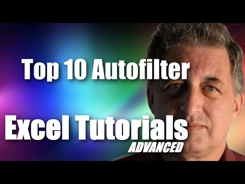 #24 Excel 365 Tutorial Advanced - Top 10 AutoFilter