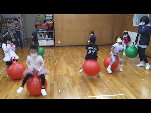 バランスボールダンス振付稽古 リトミック体操木曜日クラス キッズガーデン武蔵小杉教室 指導 梶原和歌子 神作彩葵咲 2021,10,21