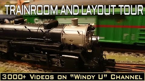 FULL TRAIN ROOM AND O GAUGE LAYOUT TOUR PLUS RUNNING TRAINS.