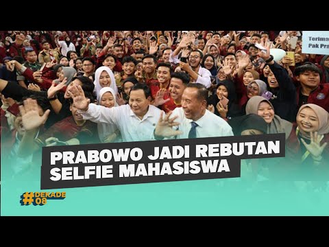 Prabowo Jadi Rebutan Selfie Mahasiswa