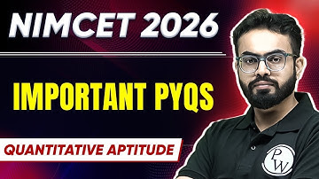 NIMCET 2026 Important PYQs | NIMCET Important PYQs | NIMCET 2026 | PW NIMCET #nimcet2026