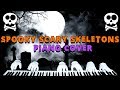 spooky scary skeletons but it's played on piano by 3 ghosts