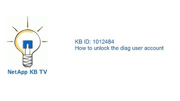 How to unlock the diag user account