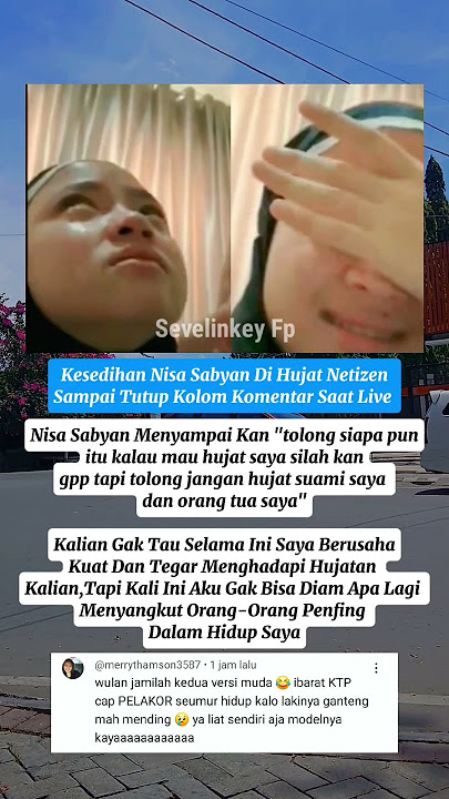 Kesedihan Nissa Sabyan Di Hujat Netizen #nissasabyan #ririefairus #ayussabyan