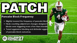 Did EA Just SAVE College Football 27 (Patch Breakdown)